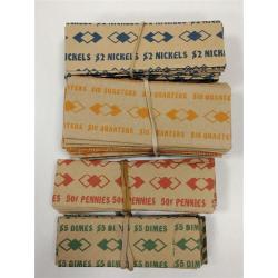 COIN COUNTING TUBES AND COIN WRAPPERS