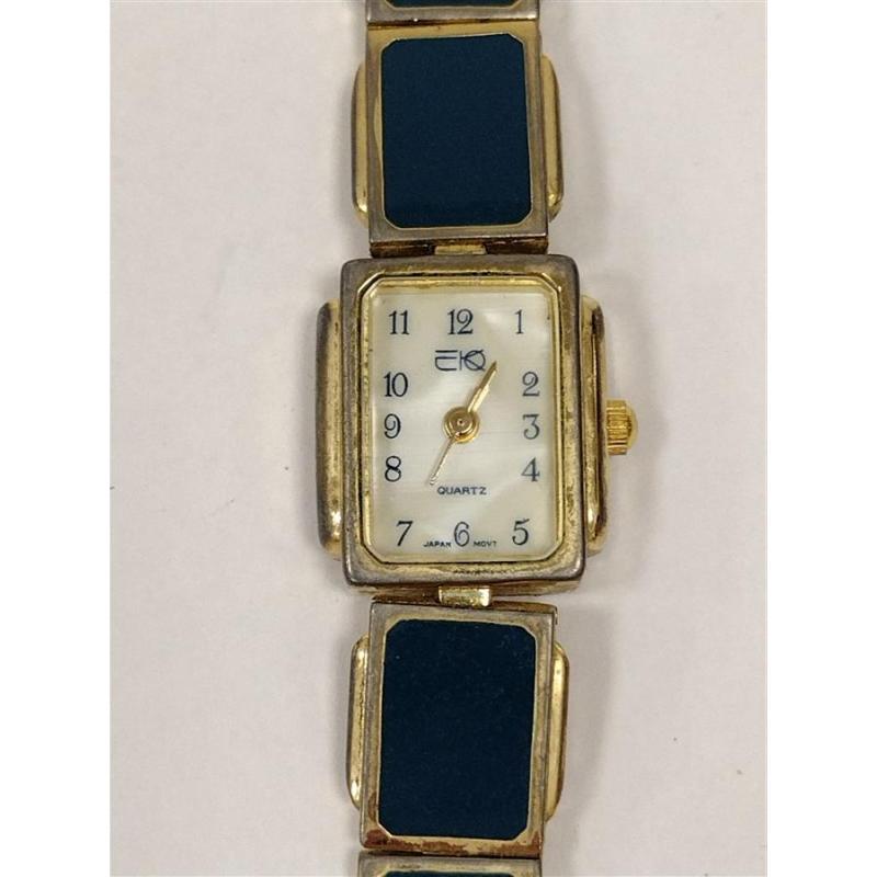 EKO LADIES WATCH WITH ENAMELED LINK BAND