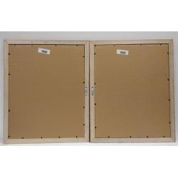 PAIR OF FRAMED SEWING MOTIF PHOTO LITHO PRINTS
