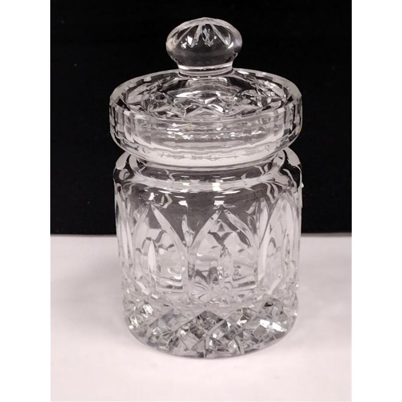 HEAVY LEAD CRYSTAL JAM JAR