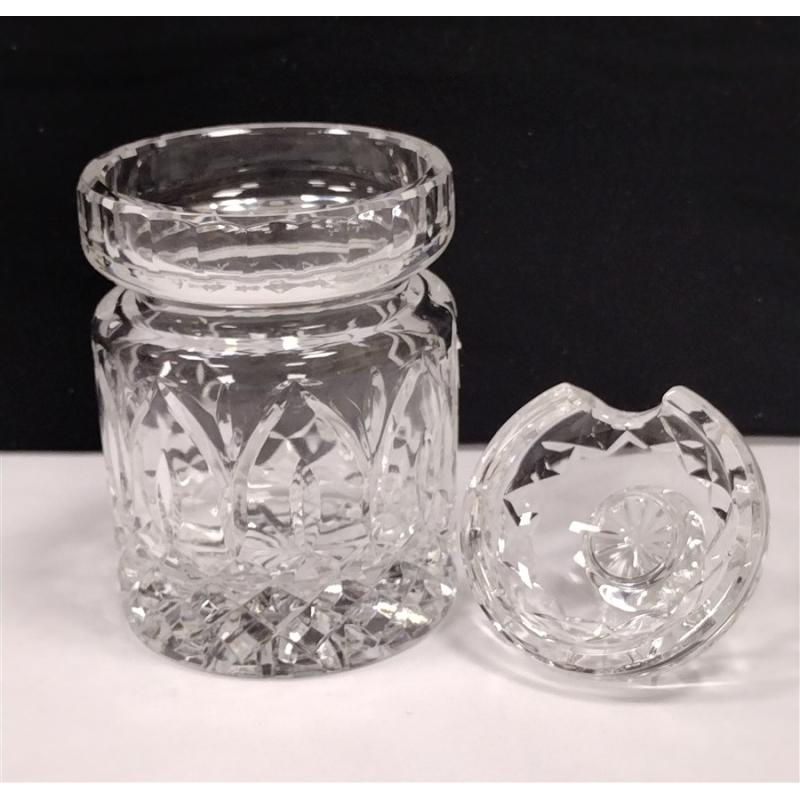 HEAVY LEAD CRYSTAL JAM JAR