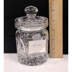 HEAVY LEAD CRYSTAL JAM JAR