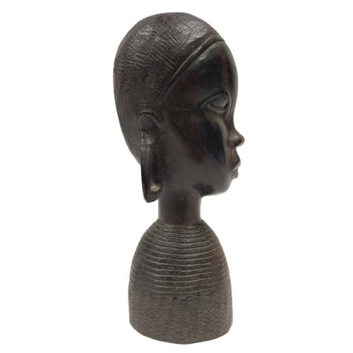 GENUINE HAND CARVED EBONY KENYA BUST