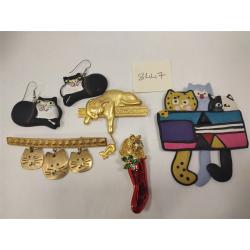 CAT THEME COSTUME JEWELRY