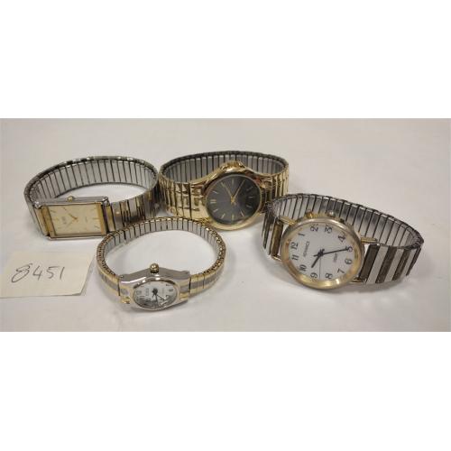 FOUR WRIST WATCHES