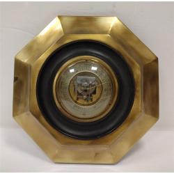 WESTWOOD GERMANY BAROMETER IN OCTAGONAL BRASS FRAME