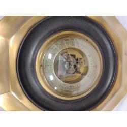 WESTWOOD GERMANY BAROMETER IN OCTAGONAL BRASS FRAME