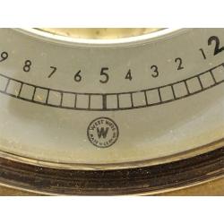 WESTWOOD GERMANY BAROMETER IN OCTAGONAL BRASS FRAME