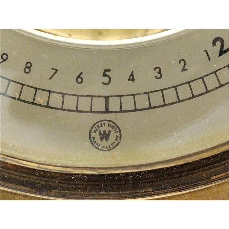 WESTWOOD GERMANY BAROMETER IN OCTAGONAL BRASS FRAME