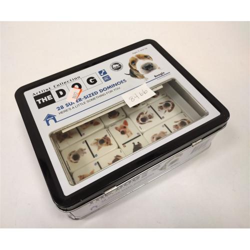 ARTLIST COLLECTION THE DOG DOMINOES IN A TIN LUNCH BOX