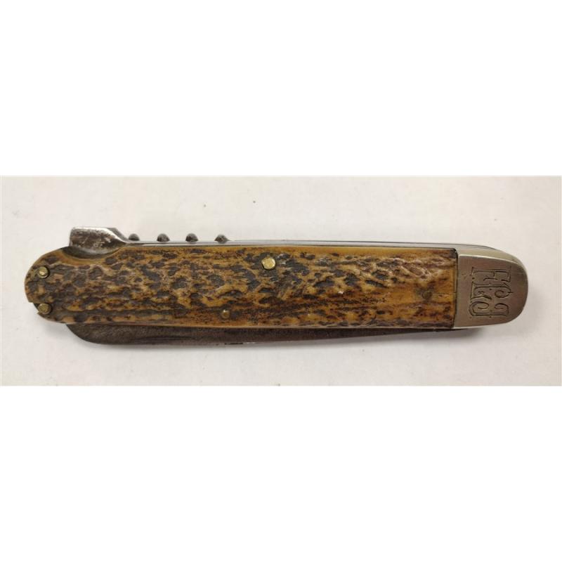 VINTAGE ANTON WINGER JR FOLDING KNIFE WITH THREE BLADES AND CORK SCREW