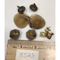 FOUR PAIRS OF VINTAGE STERLING EARRINGS