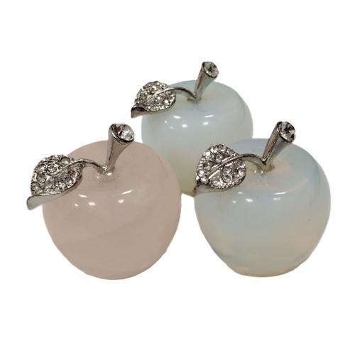 THREE SMALL (CHERRY SIZE) APPLES WITH RHINESTONES