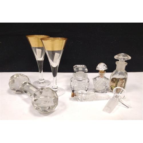PERFUMES, KNIFE REST, CRUETS