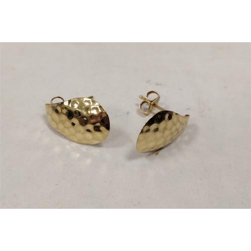PAIR OF 10K STAMPED GOLD EARRINGS