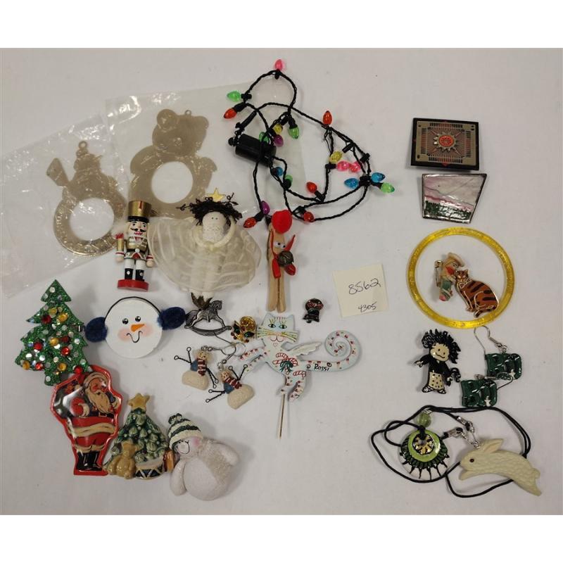 HOLIDAY AND PLASTIC JEWELRY PLUS MORE