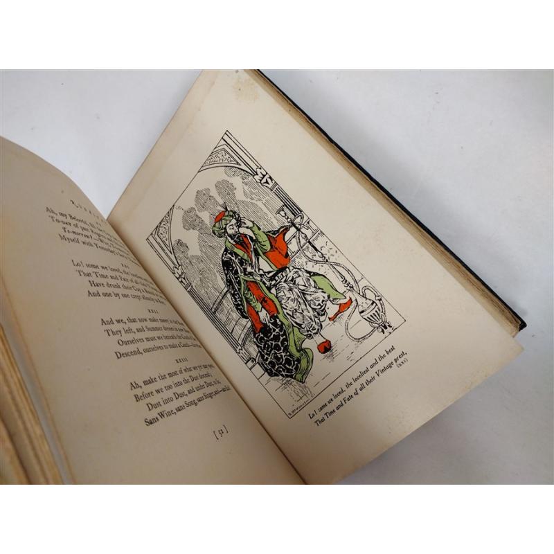 RUBAIYAT OMAR KHAYYAM 1913 LEATHER BOUND