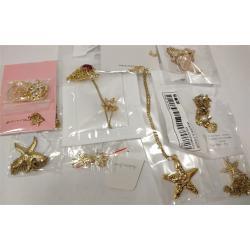 SEA CREATURE THEME PENDANTS AND CHAINS - 14 PIECES OF JEWELRY TOTAL
