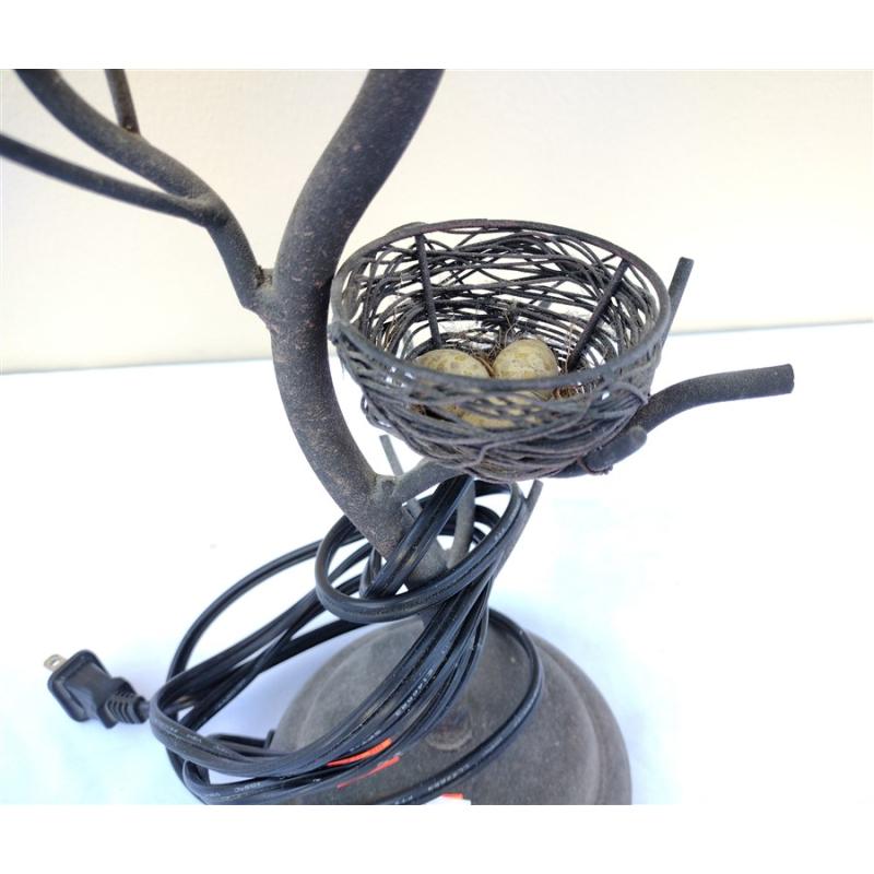 CONTEMPORARY METAL BIRD NEST LAMP WITH SHADE