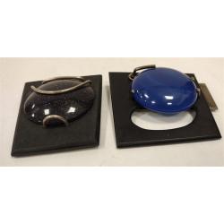 TWO MODERN BROOCHES, ONE SIGNED BRASSFIELD