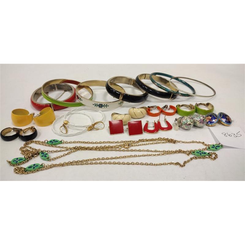 ENAMELED COSTUME JEWELRY
