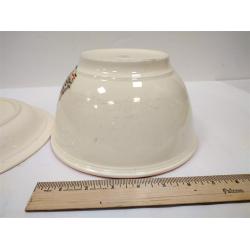 VINTAGE HOMER LAUGHLIN MEXICANA MIXING BOWL AND PLATTER