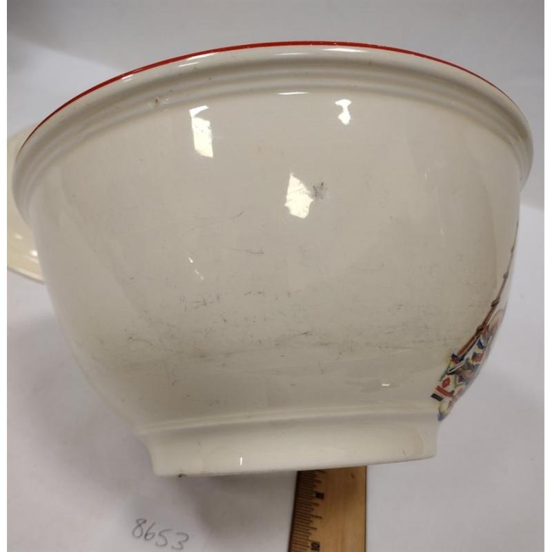 VINTAGE HOMER LAUGHLIN MEXICANA MIXING BOWL AND PLATTER