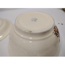 VINTAGE HOMER LAUGHLIN MEXICANA MIXING BOWL AND PLATTER