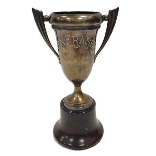 DECO WM ROGERS SILVER PLATED TROPHY,  MONOGRAMMED