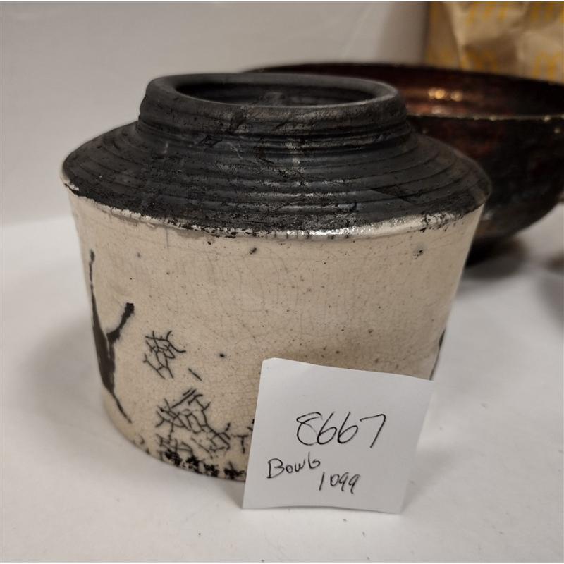 THREE UNIQUE POTTERY BOWLS