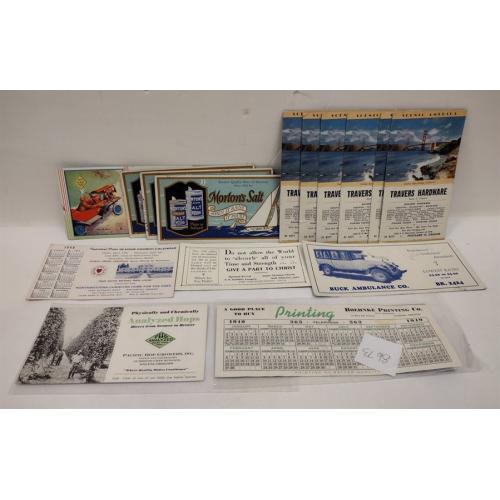 14 OLD INK BLOTTER ADVERTISERS
