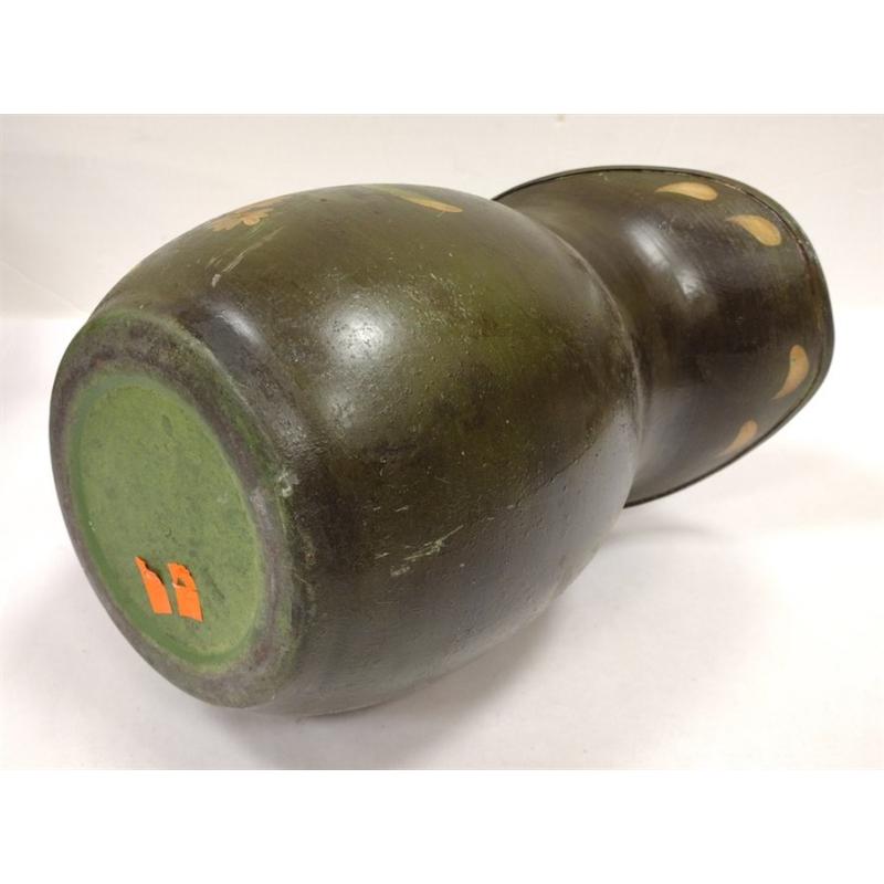 TOLE PAINTED METAL WATER PITCHER