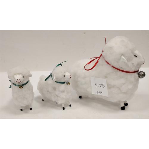 THREE HOLIDAY LAMBS