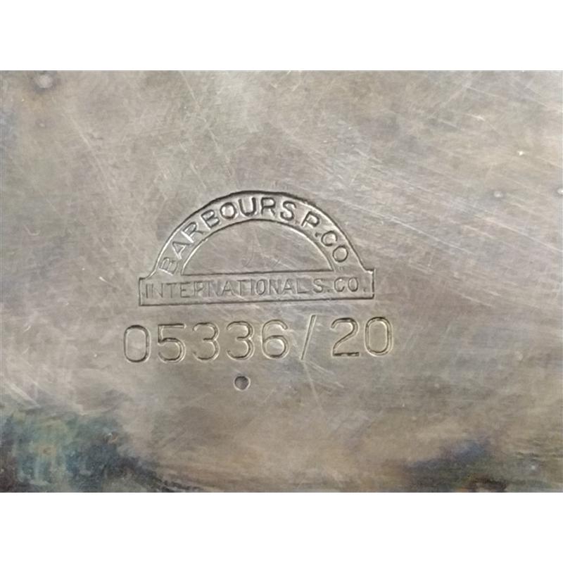 THREE BARBOUR SILVER COMPANY SILVER PLATED GRAPE MOTIF SERVERS