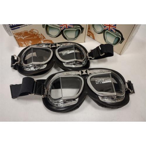 HALCYON AIRPLANE/MOTORCYCLE GOGGLES IN BOX