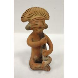 SOUTH AMERICAN CLAY MUSICIAN FIGURE