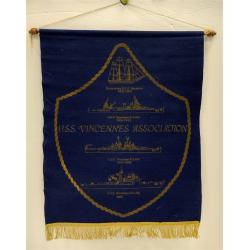 U.S.S. VINCENNES ASSOCIATION 1985 FELT BANNER