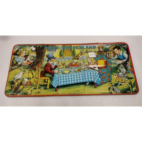 ALICE IN WONDERLAND TIN LITHO WATERCOLORS BOX