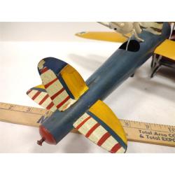CONTEMPORARY METAL MODEL AIRPLANE WHIRLIGIG AND A TRUCK PLANTER