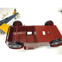 CONTEMPORARY METAL MODEL AIRPLANE WHIRLIGIG AND A TRUCK PLANTER