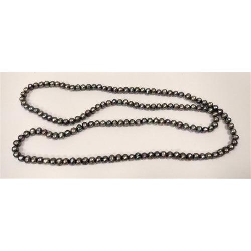 GRAY FRESH WATER PEARL NECKLACE