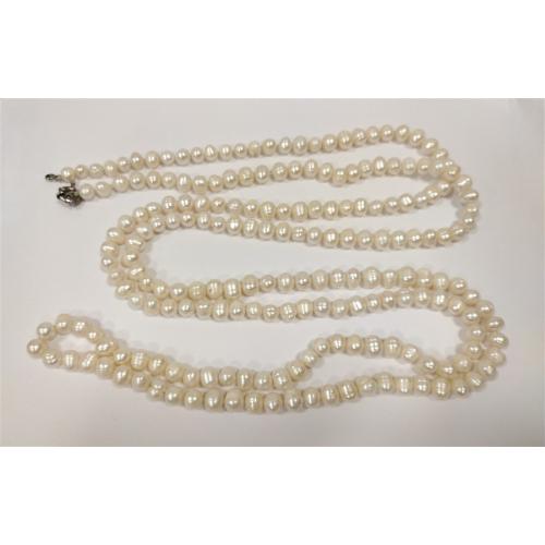LARGE STRING OF FRESH WATER PEARLS