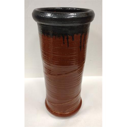 MODERN RED CLAY FLOOR VASE