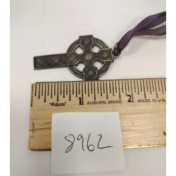 J.E.C. & CO STERLING CELTIC CROSS PENDANT, ANTIQUE