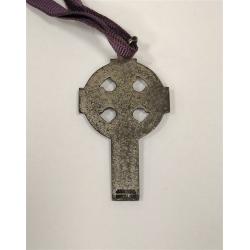 J.E.C. & CO STERLING CELTIC CROSS PENDANT, ANTIQUE
