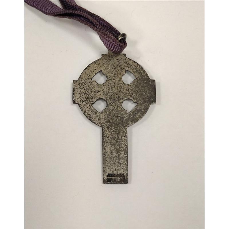J.E.C. & CO STERLING CELTIC CROSS PENDANT, ANTIQUE