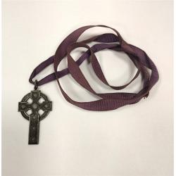 J.E.C. & CO STERLING CELTIC CROSS PENDANT, ANTIQUE