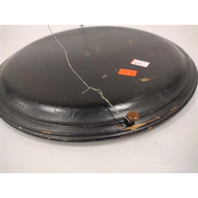 TOLE PAINTED WOOD PLATE DATED 1890
