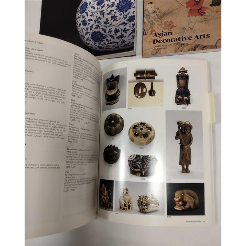 FOUR BONHAMS ASIAN WORKS OF ART AUCTION CATALOGS