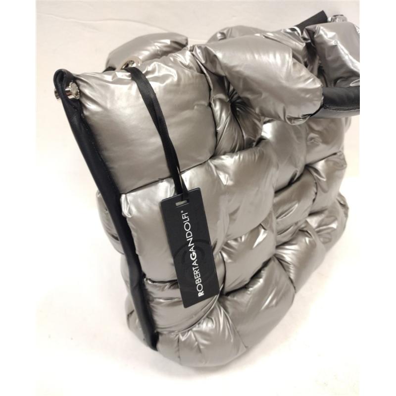 ROBERTA GANDOLFI ITALIAN PUFFY PURSE WITH CLOTH BAG